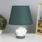 Настольная лампа "Юката" Е14 40Вт зеленый 20х20х29см - фото 10387245