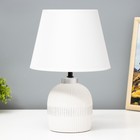 Настольная лампа "Корсика" Е14 40Вт белый 22,5х22,5х33см RISALUX - фото 319820335