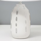 Настольная лампа "Крипта" Е14 40Вт белый 22,5х22,5х35см - фото 12895661