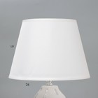 Настольная лампа "Крипта" Е14 40Вт белый 22,5х22,5х35см - фото 12895662