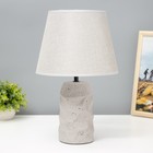 Настольная лампа "Глинка" Е14 40Вт серый 25х25х38,5см - фото 3939701