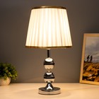 Настольная лампа "Тильда" 1х40Вт Е27 220В хром 25х25х44 см RISALUX - фото 22127802