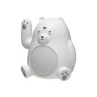 Ночник "Мишка манеки машет лапой" LED 6000К USB АКБ белый 11х9х11см RISALUX - фото 22127840