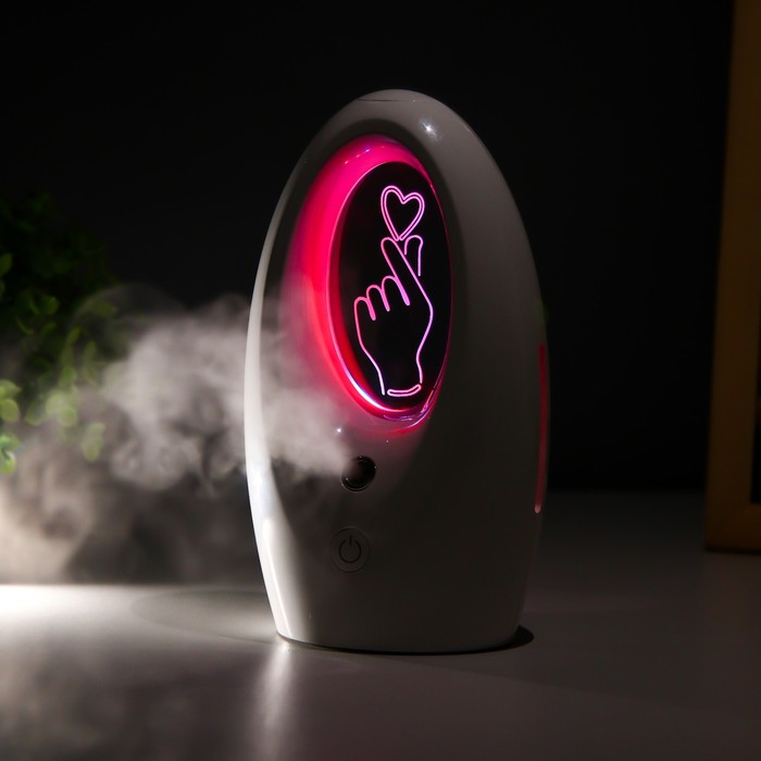 Ночник с увлажнителем "Любляна"  LED 7 цветов USB белый 11х7х18 см RISALUX