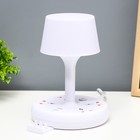 Настольная лампа «Эра» LED 5 Вт 3000К-6000К 4 розетки 2хUSB2.0 МИКС 15×15×22 см RISALUX 9413615