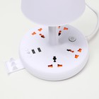 Настольная лампа «Эра» LED 5 Вт 3000К-6000К 4 розетки 2хUSB2.0 МИКС 15×15×22 см RISALUX 9413615