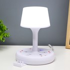 Настольная лампа «Эра» LED 5 Вт 3000К-6000К 4 розетки 2хUSB2.0 МИКС 15×15×22 см RISALUX 9413615