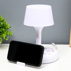 Настольная лампа «Эра» LED 5 Вт 3000К-6000К 4 розетки 2хUSB2.0 МИКС 15×15×22 см RISALUX 9413615