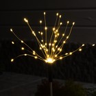 Садовый светильник на солнечной батарее «Одуванчики» 2 шт., 78 см, 160 LED, свечение тёплое белое - Фото 3