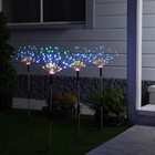 Садовый светильник на солнечной батарее «Одуванчики» 4 шт., 78 см, 320 LED, свечение мульти - фото 3400303