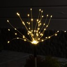 Садовый светильник на солнечной батарее «Одуванчики» 4 шт., 78 см, 320 LED, свечение тёплое белое - Фото 3