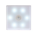 Светильник светодиодный с датчиком движ., квадрат, 6 LED, 2 Вт, от бат. 3*AAA, 6500К, белый   942457 - фото 9199806