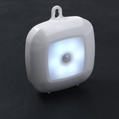 Светильник светодиодный с датчиком движения, 6 LED, 2.5 Вт, от батареек 3*AAA, 6500К, свечение холодное белое