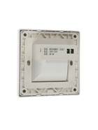 Встраиваемый светильник для лестницы с датчиком движения, 1.5 Вт, 60 Лм, 6500К, 86×86 мм, 220 В, белый, свечение холодное белое - Фото 5