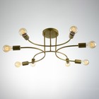 Люстра "Дуглас" 8хЕ27 40Вт золото 85х85х15см BayerLux - фото 22128079