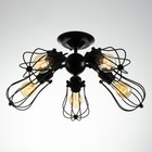 Люстра "Лофтер" 5хЕ27 40Вт черный 50х50х14,5см BayerLux 9430857