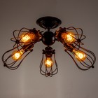 Люстра "Лофтер" 5хЕ27 40Вт черный 50х50х14,5см BayerLux 9430857