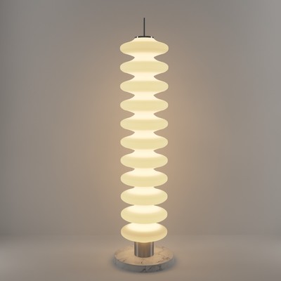 Торшер "Шеррер" LED 64Вт 3000-6000К хром 30х30х153см