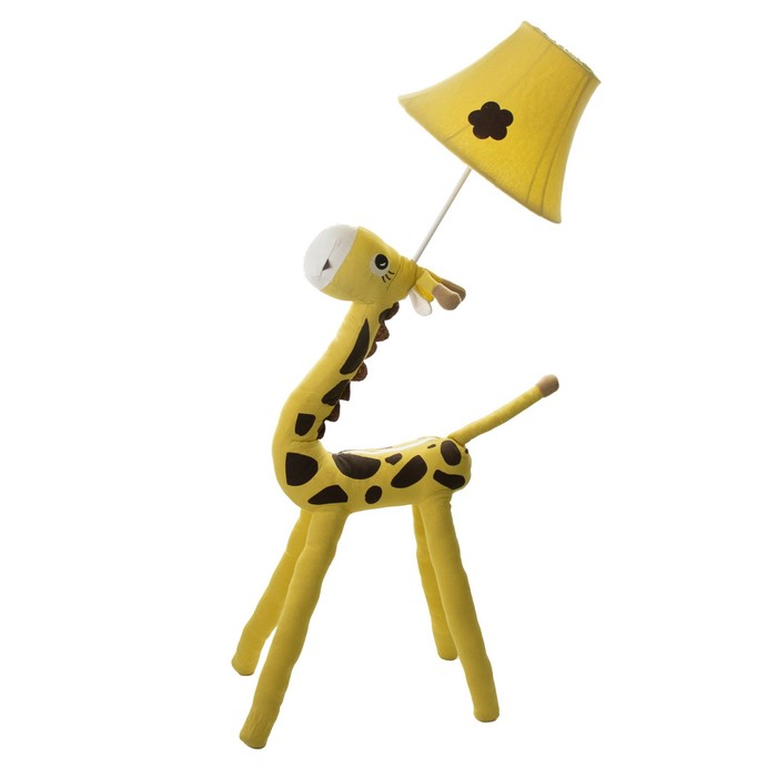 Торшер "Жираф" Е27 15Вт желтый 29х29х130см - фото 1910617833