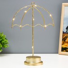 Ночник "Зонтик" LED от батареек 3хАА золото 10х22,5х31,5 см RISALUX - фото 319376410