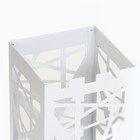 Подставка для зонтов "Абстракция" белая, 24х24х56см - Фото 3