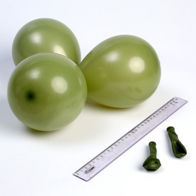 Шар латексный 5“, пастель, набор 100 шт, цвет зеленый авокадо ( avocado green)