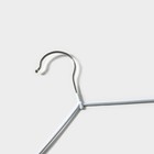 Плечики - вешалки для одежды Доляна, 40×20 см,10 шт., антискользящее покрытие, белые - Фото 3