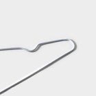 Плечики - вешалки для одежды Доляна, 40×20 см,10 шт., антискользящее покрытие, белые - Фото 4