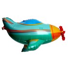 Шар фольгированный 40" "Самолетик", зеленый - фото 319376758