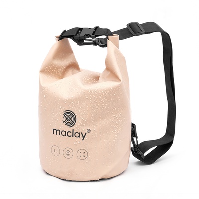 Гермомешок туристический maclay, 5 л, 500D, с лямкой, бежевый