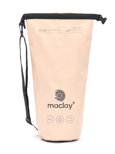 Гермомешок туристический maclay, 10 л, 500D, с лямкой, МИКС