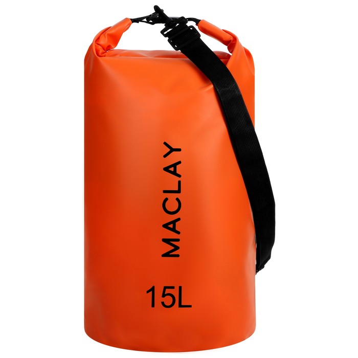 Гермомешок туристический Maclay 15L, 500D, цвет оранжевый
