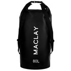 Гермомешок туристический Maclay 80L, 500D, цвет чёрный - Фото 4