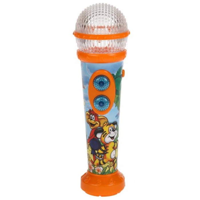 Музыкальная игрушка «Весёлый микрофон с дискошаром», 30 песен, мелодий, звуков - фото 1906236371