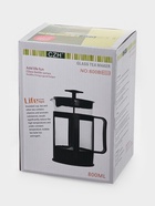 Чайник заварочный френч - пресс Доляна «Классика», 800 мл, стекло, цвет чёрный - Фото 6