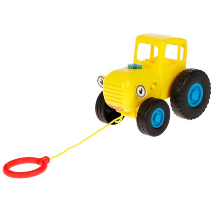 Музыкальная игрушка «Синий Трактор. Каталка», 30 песен, загадок и звуков, цвет желтый - фото 1907683843