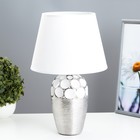 Настольная лампа "Ассами" Е14 40Вт бело-хромовый 22,5х22,5х35 см RISALUX - фото 319377908