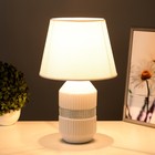 Настольная лампа "Палермо" Е14 40Вт бело-хромовый 22,5х22,5х35 см RISALUX - Фото 3