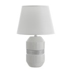 Настольная лампа "Палермо" Е14 40Вт бело-хромовый 22,5х22,5х35 см RISALUX - Фото 7