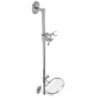 УЦЕНКА Стойка душевая Accoona A411, с металлической мыльницей, хром - Фото 1