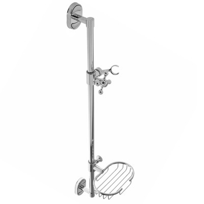 УЦЕНКА Стойка душевая Accoona A411, с металлической мыльницей, хром
