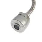 УЦЕНКА Смеситель для кухни ZEIN Z2390, гибкий излив, картридж керамика 40 мм, нерж. сталь - Фото 4