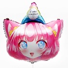 Воздушный шар фольгированный 24" «Девочка аниме», с подложкой - Фото 2