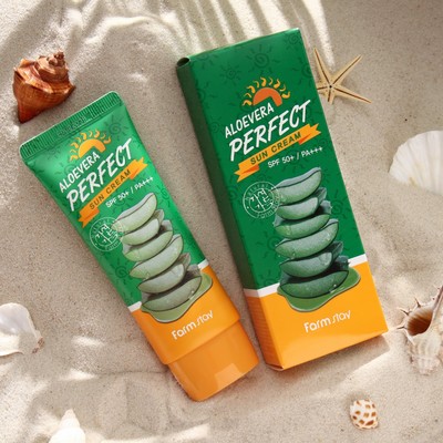 Солнцезащитный крем Farmstay Aloe Vera Perfect Sun Cream SPF 50+ / PA+++