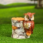 Фигурное кашпо "Филин на березе" 15х15см - фото 24426548