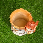 Фигурное кашпо "Филин на березе" 15х15см - фото 24426550