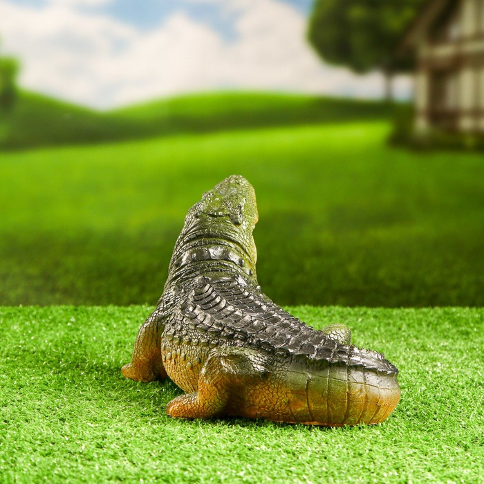 Садовая фигура "Крокодил маленький" 16х29см - фото 1907684000