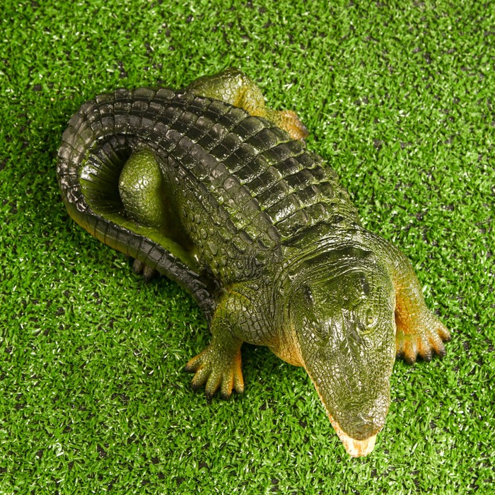 Садовая фигура "Крокодил маленький" 16х29см - фото 1907684002