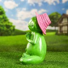 Садовая фигура "Лягушка в позе лотос" 26х32х17см - фото 22130502