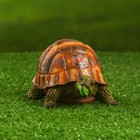 Садовая фигура "Черепаха с листом" 15х10х14см - фото 297521916